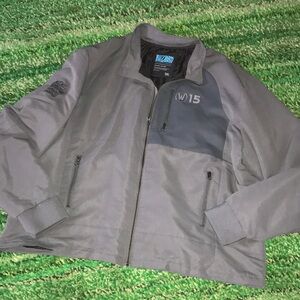 Blizzard World of Warcraft 15th Anniversary Jacket Mens 3XL Gray W15 Zip Up